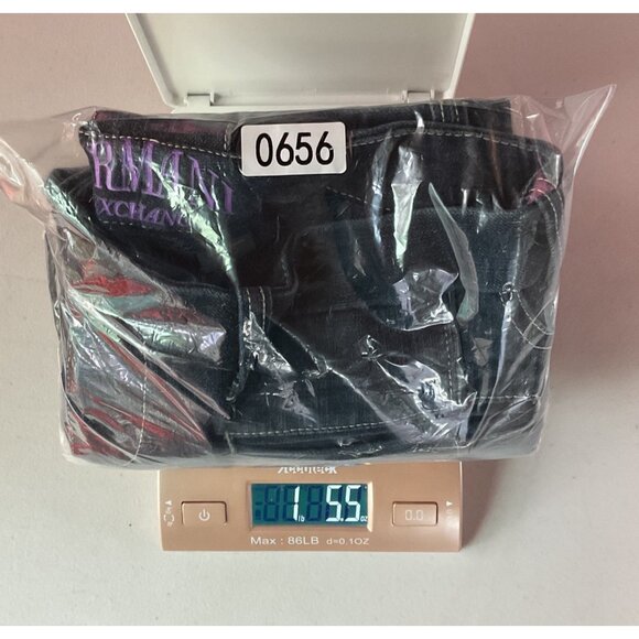 Armani Exchange Women Dark Wash Flared Denim Jeans Size 6 With Button Closure - Picture 7 of 7